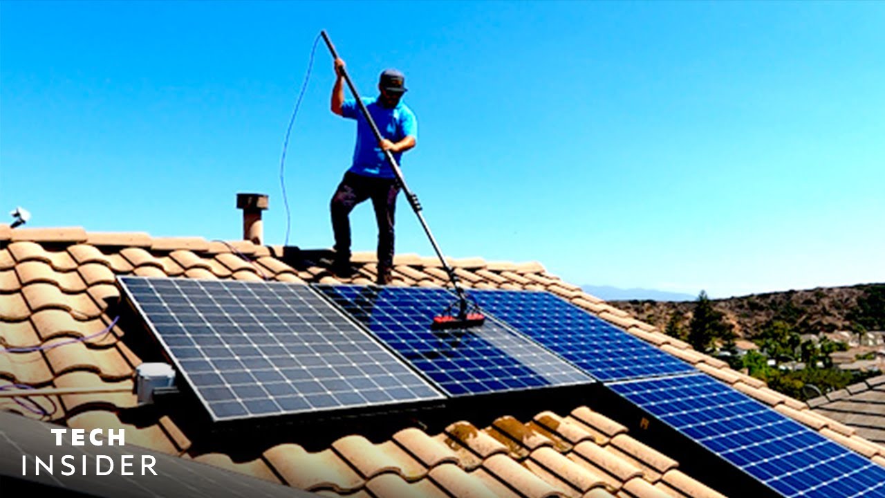 Basic solar panel cleaning